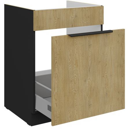 Szafka pod zlew 60 cm z szufladą na kosze premium box CREMA 60 D 1S BB